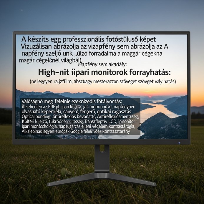 A napfény sem akadály: High-nit ipari monitorok forradalma a magyar cégeknél