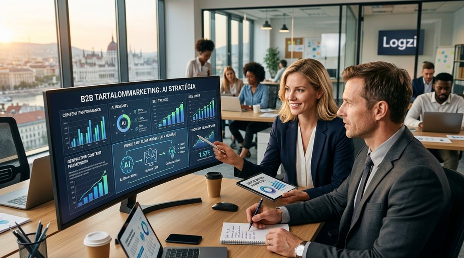 AI és Emberi Zsenialitás: Forradalmi B2B Tartalommarketing a KKV-kért