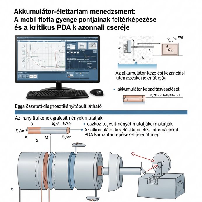 Akkumulátor-élettartam menedzsment: A mobil flotta gyenge pontjainak feltérképezése és a kritikus PDA-k azonnali cseréje