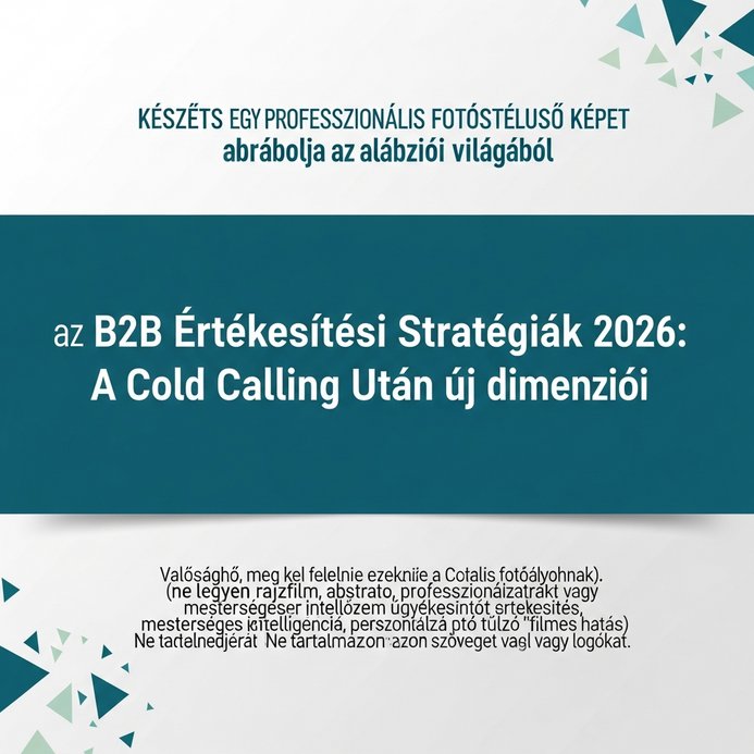 B2B Értékesítési Stratégiák 2026: A Cold Calling Utáni Éra Új dimenziói