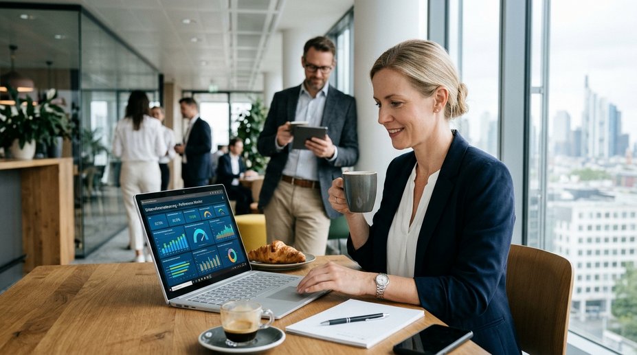 Interaktives Reporting: Dein Kompass für präzise Unternehmenssteuerung am Morgenkaffee