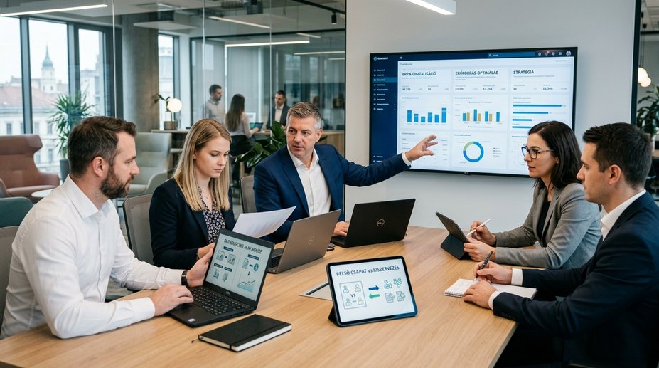 Outsourcing vagy In-house? Stratégiai Útmutató a Magyar Vállalkozásoknak 2025-ben