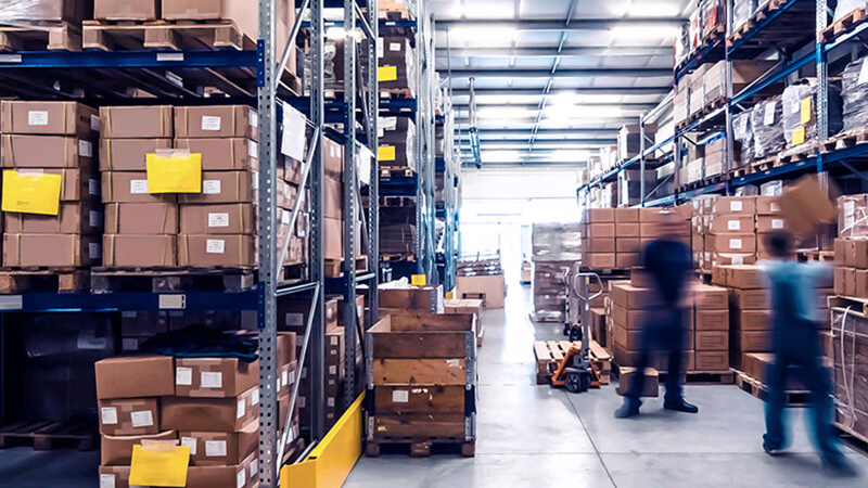 A raktár belső elrendezése