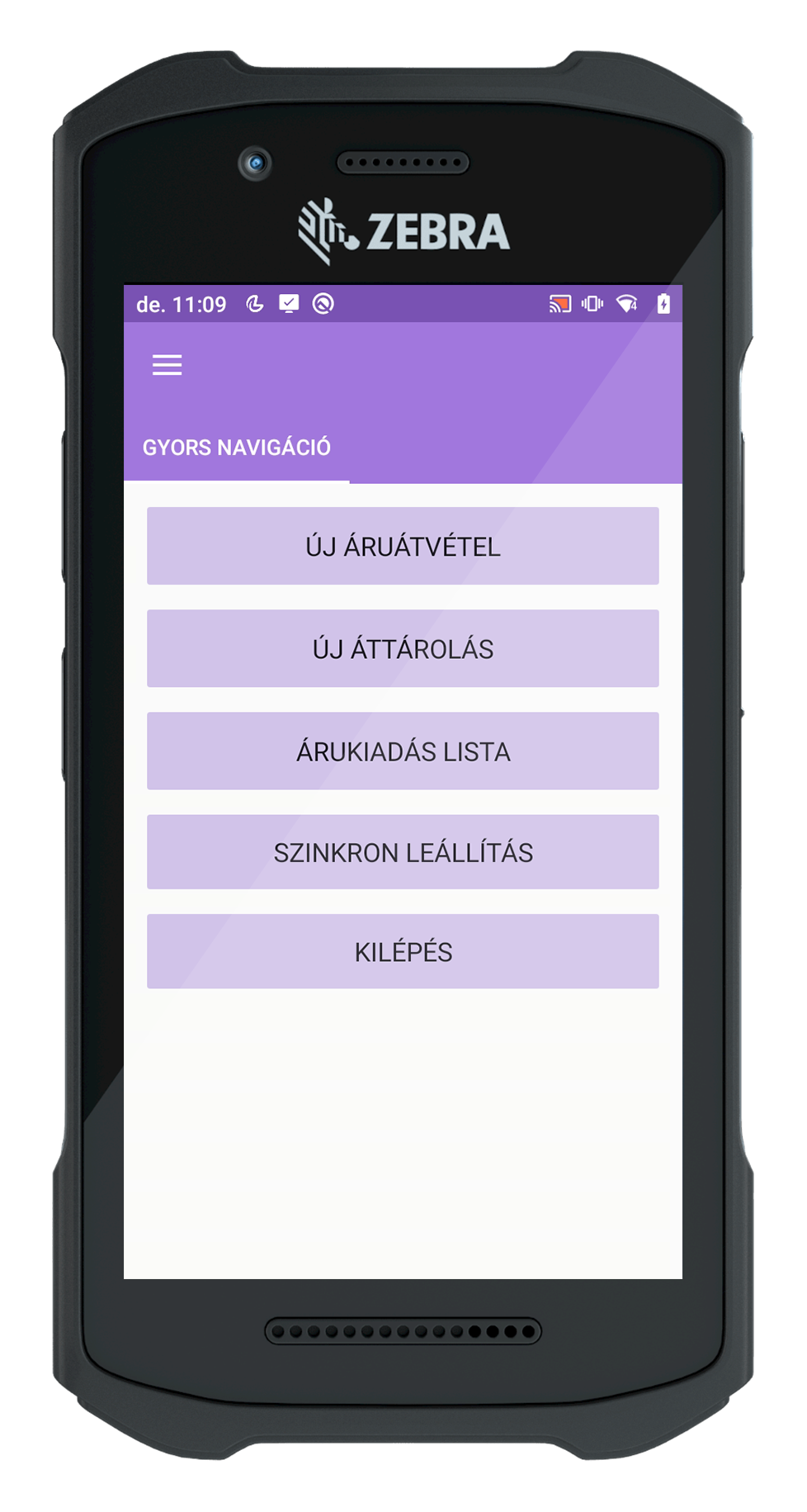Vonalkódos raktárkészlet kezelő rendszer